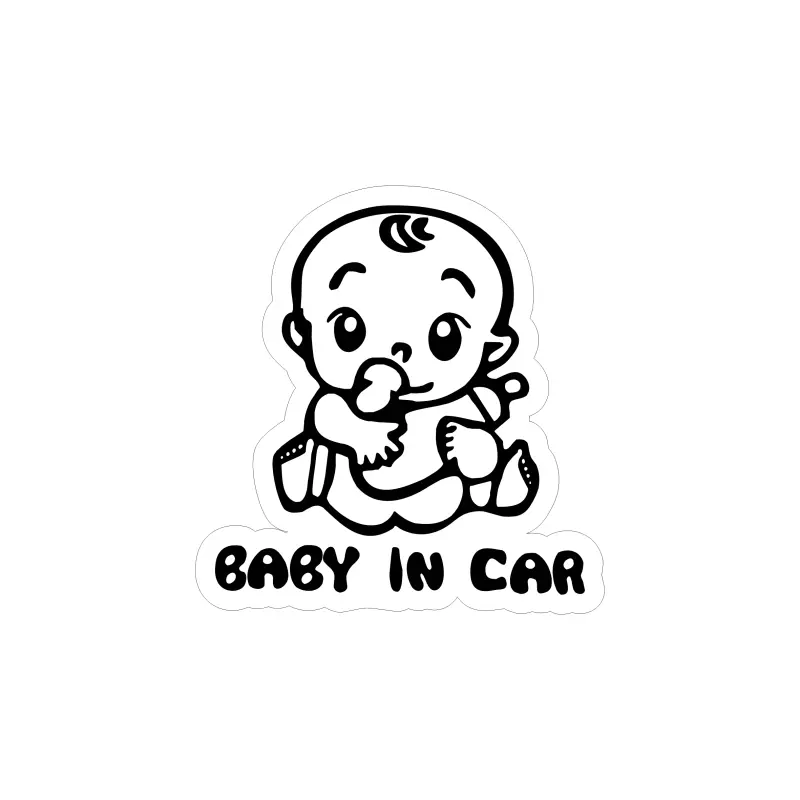 Baby on car, autocolant, dimensiune 90x90 mm, model 027
